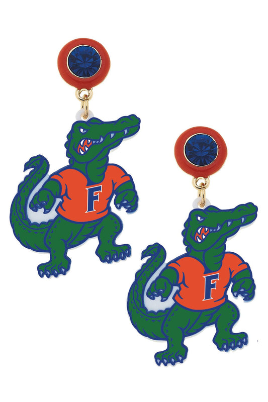 Florida Gator Mascot Earrings