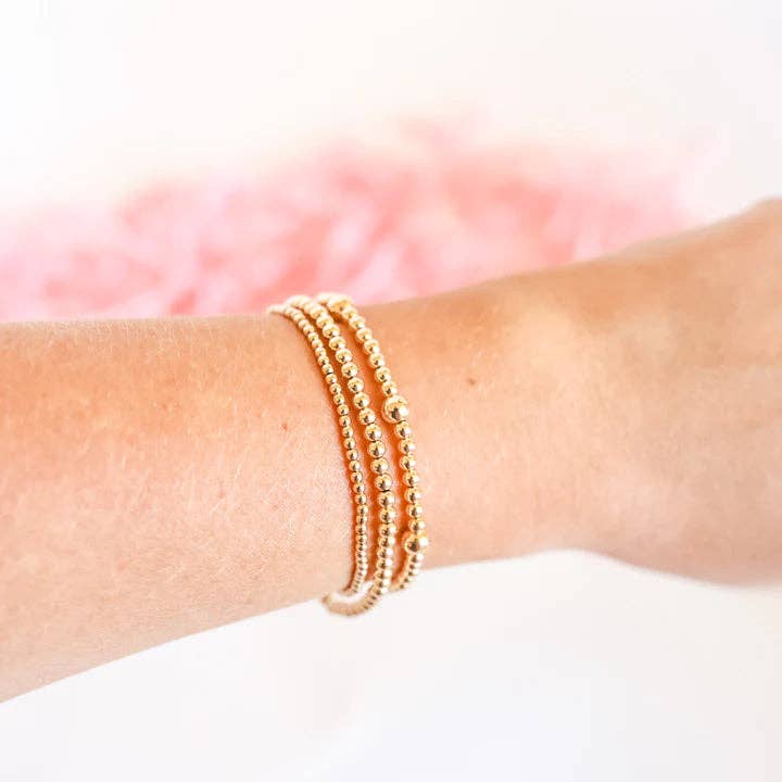 Olive, 2MM + 3MM Bracelet Stack