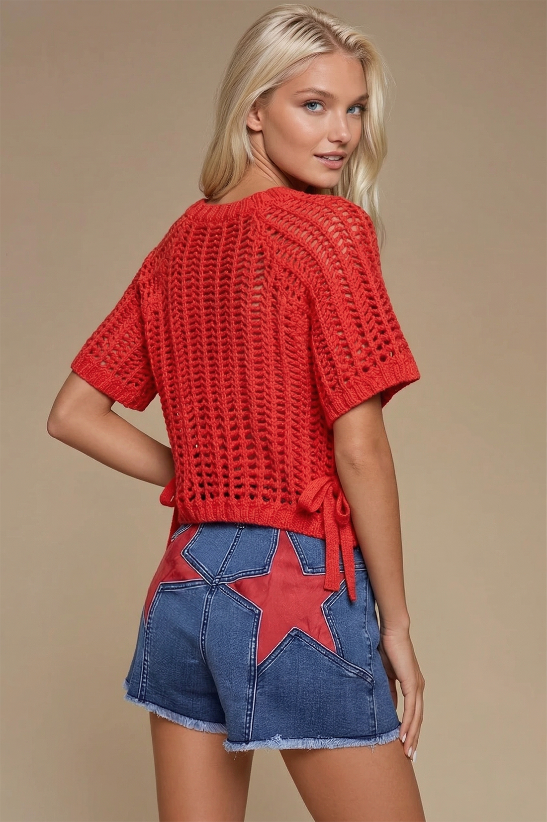 CHUNKY KNIT CROCHET SWEATER