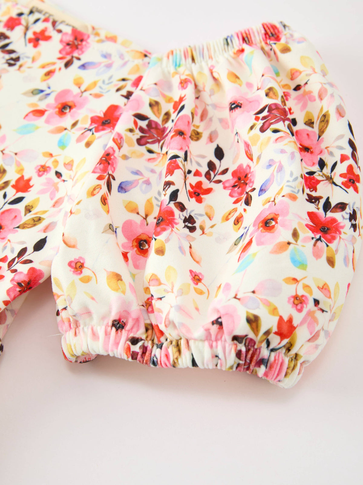 Vintage Floral Puff Sleeve Dress