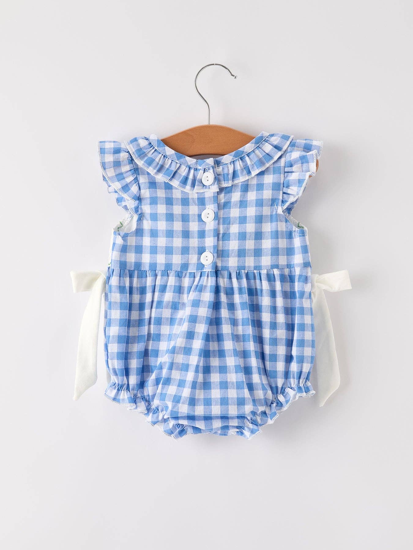 Blue Pumpkin Smocked Bubble