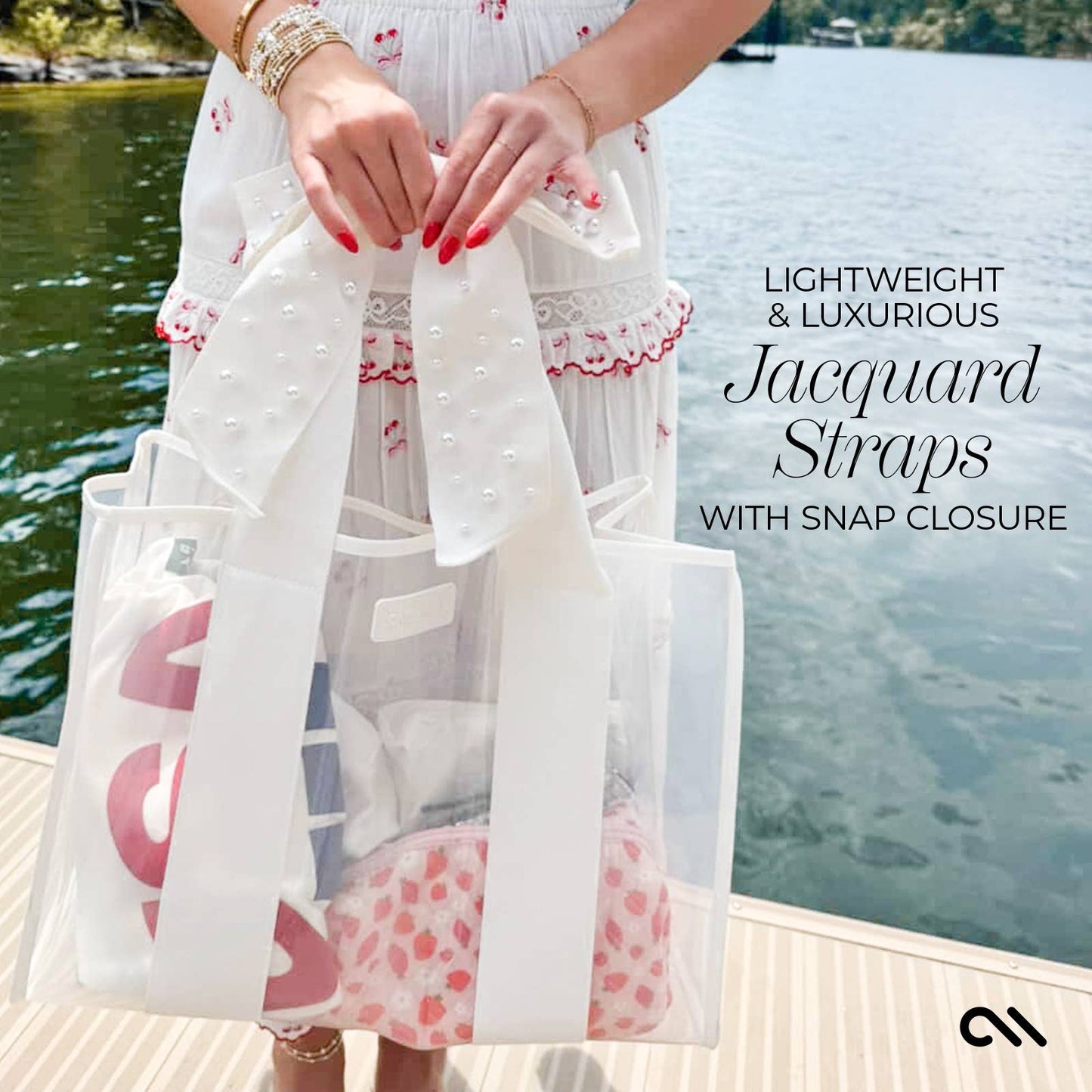 Ivory Pearl Jelly Tote Bag