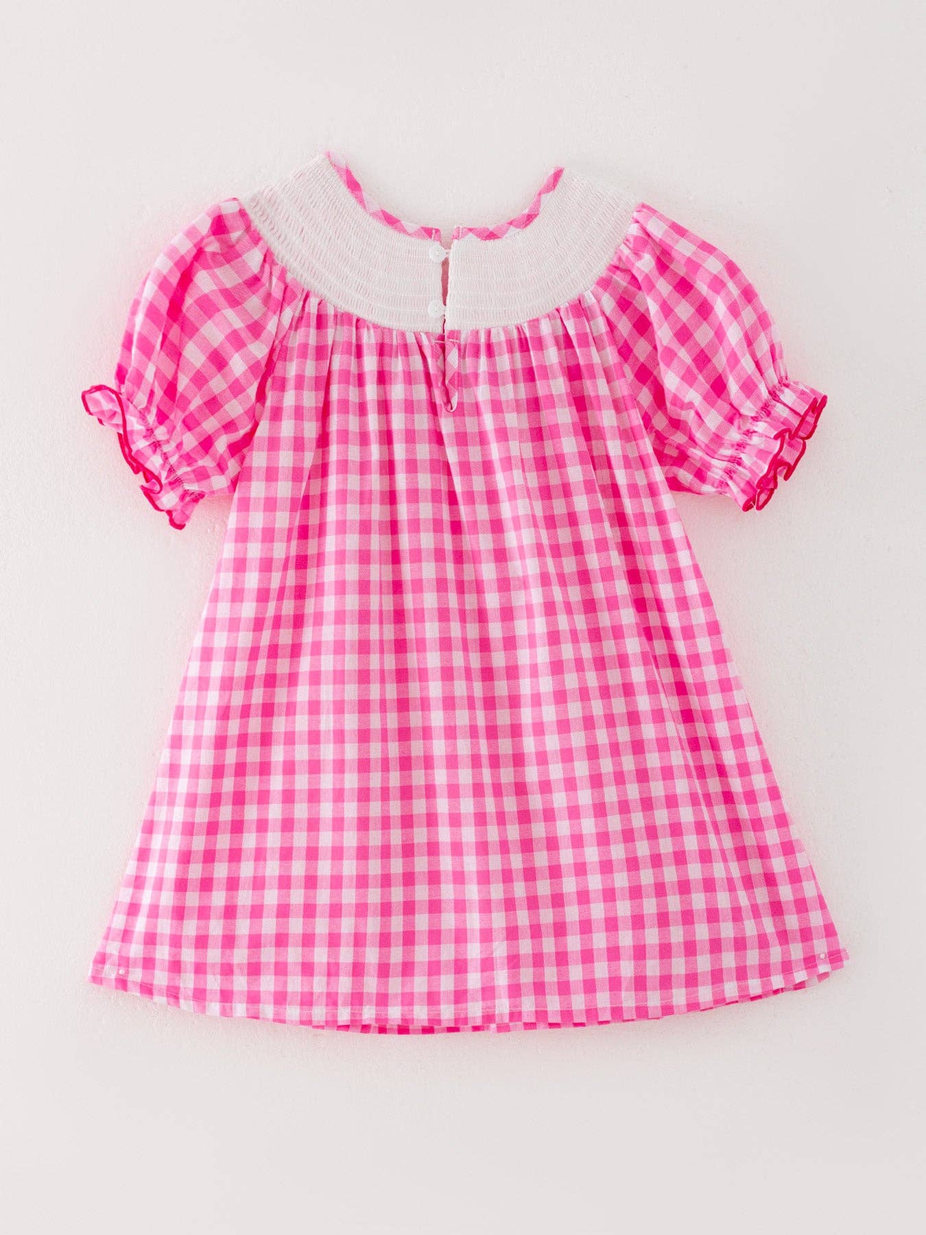 Pink Pumpkin Smocked Dress