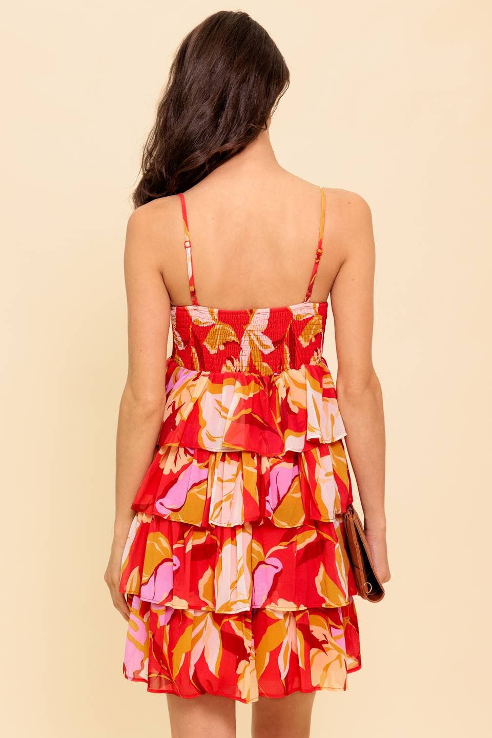 Ruffled Floral Tank Dress