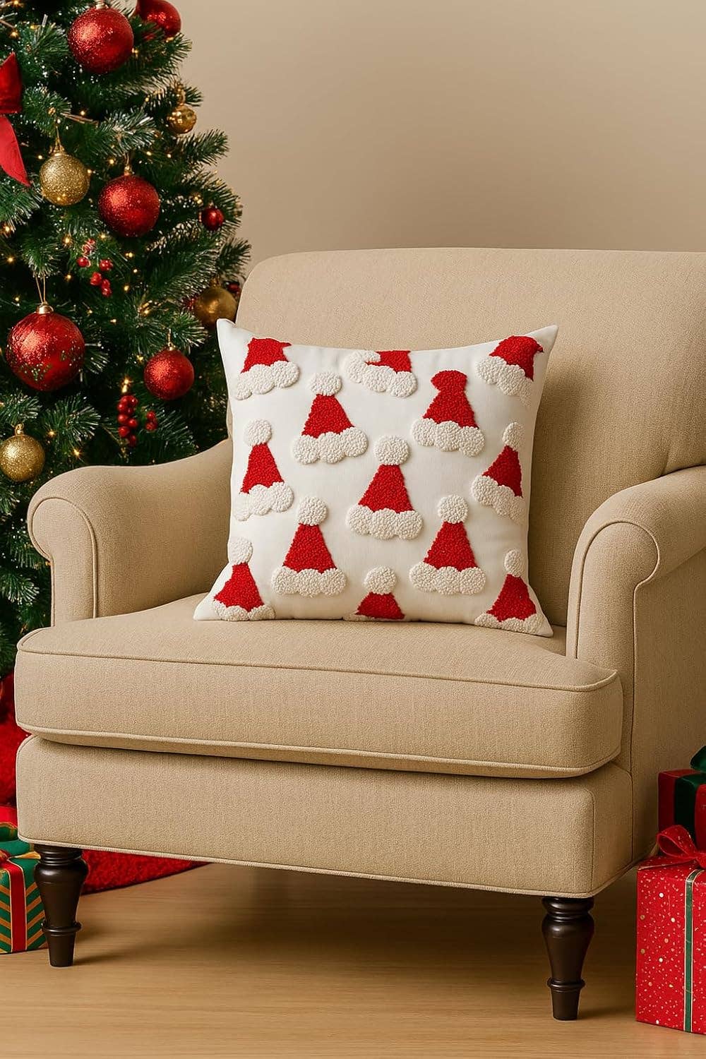 Santa Hats Pillow Cover