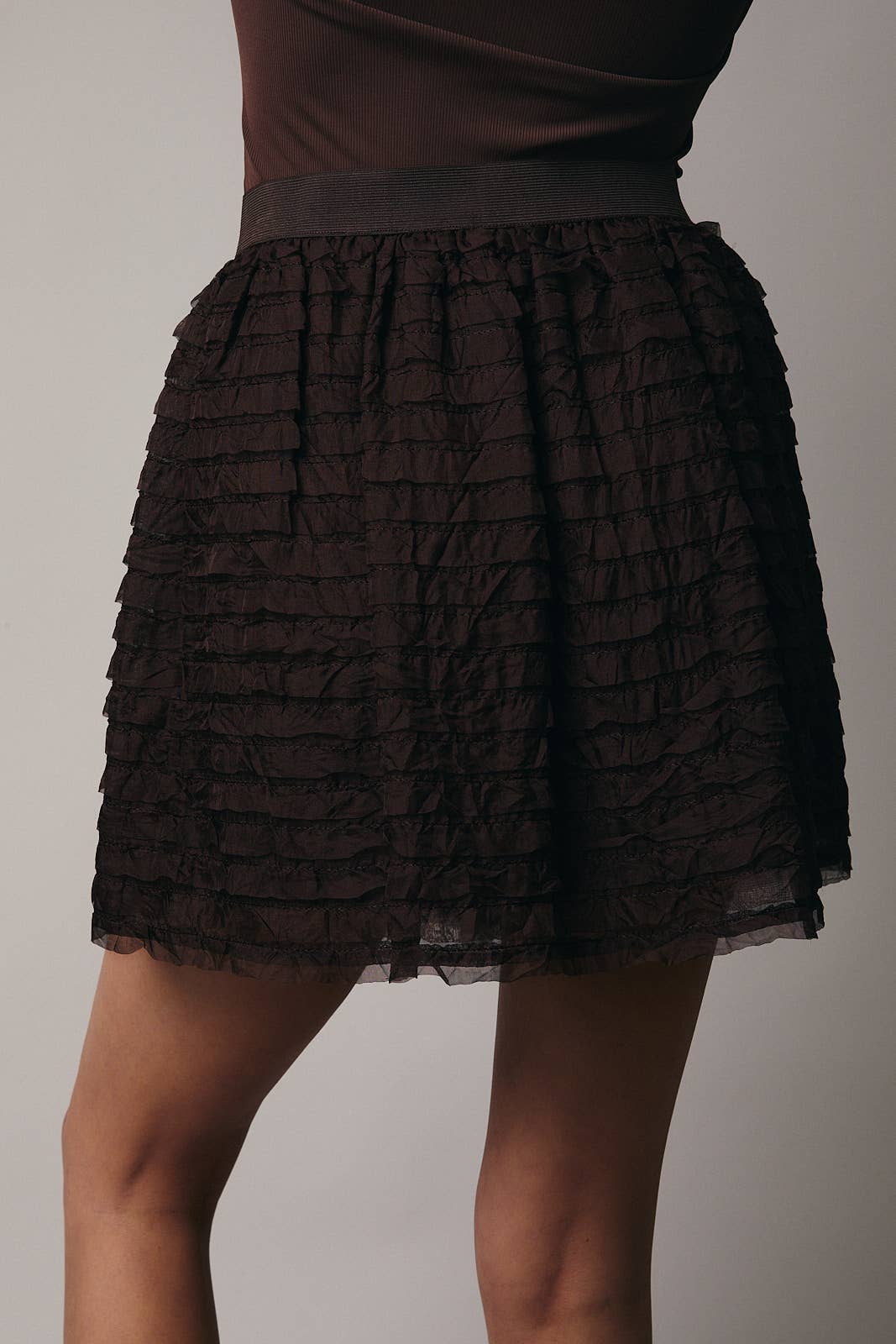 FRILL DETAIL MINI SKIRT