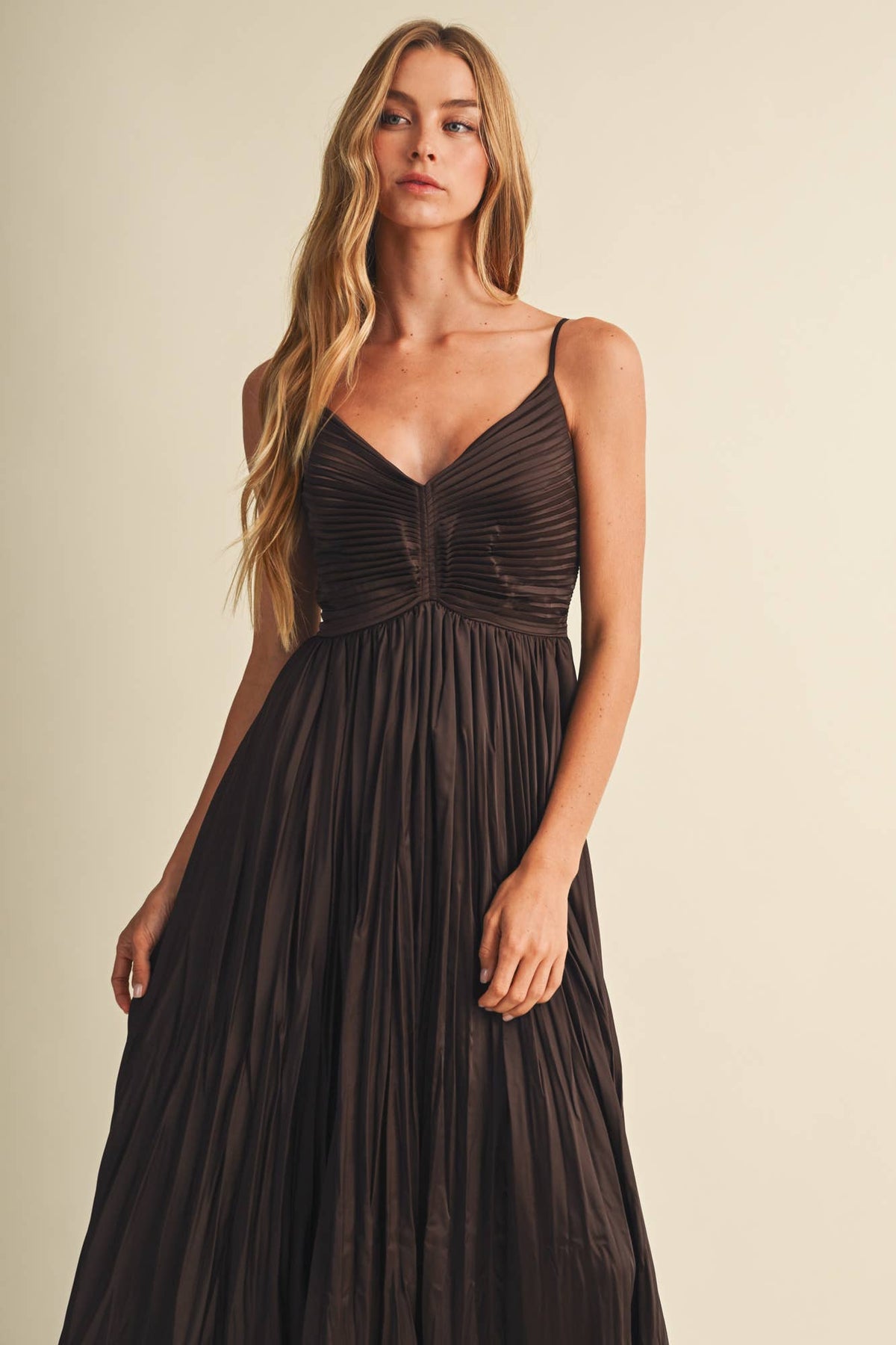 Smocked Back Poplin Dress