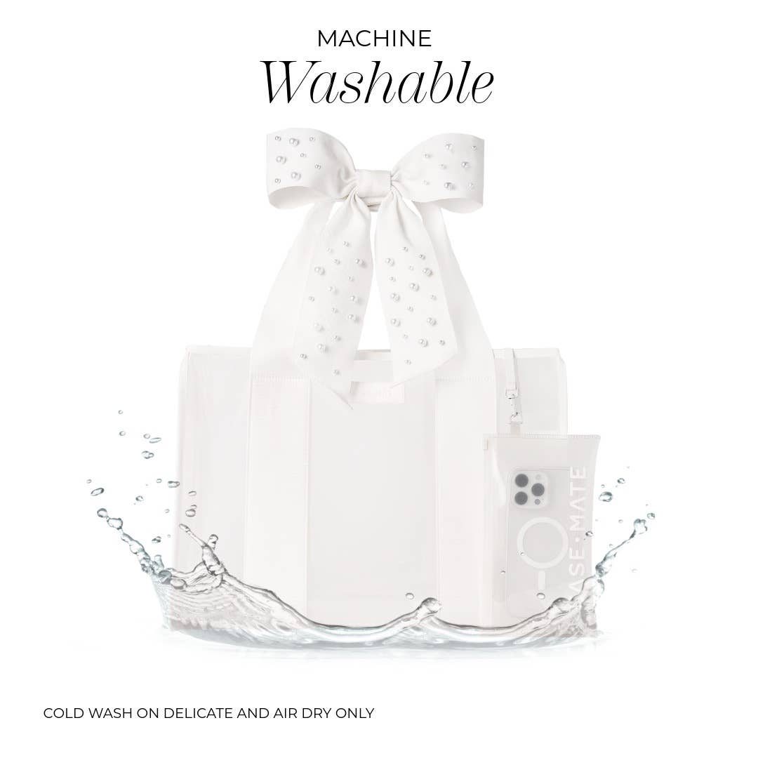 Ivory Pearl Jelly Tote Bag