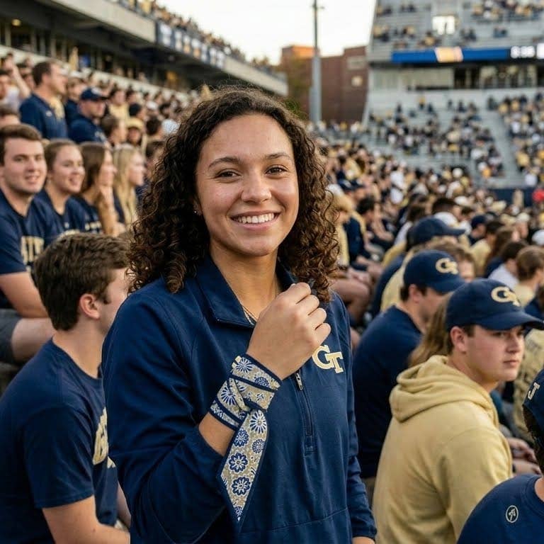 Skinny Scarf – Georgia Tech