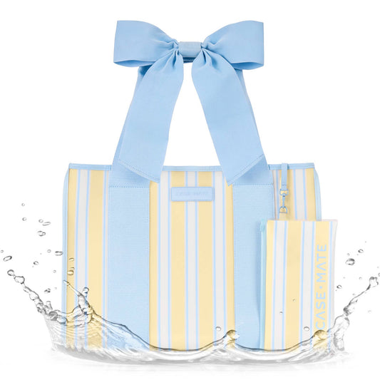 Case-Mate Cabana Stripe Bow Jelly Tote