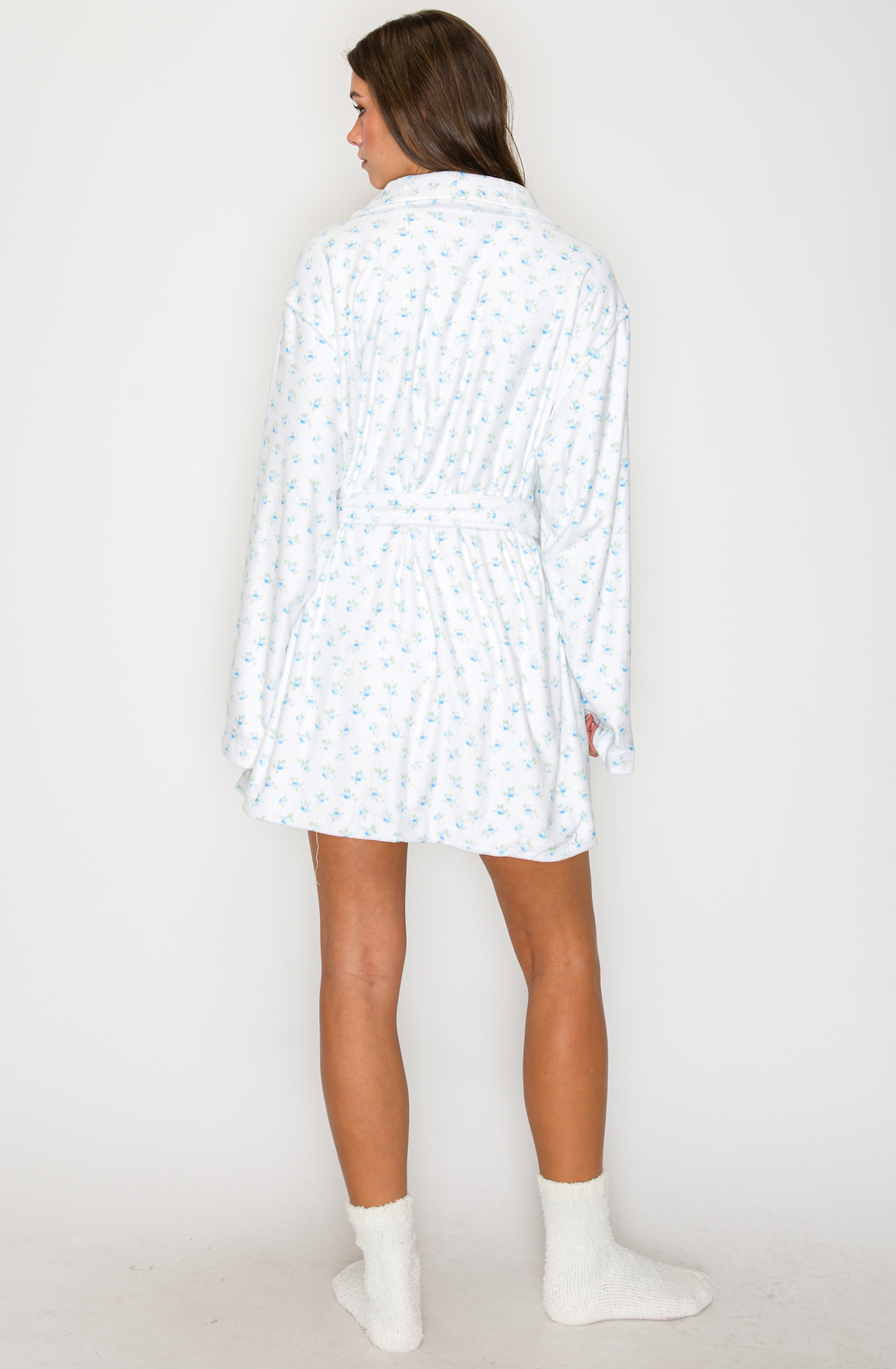 Flower Print Robe