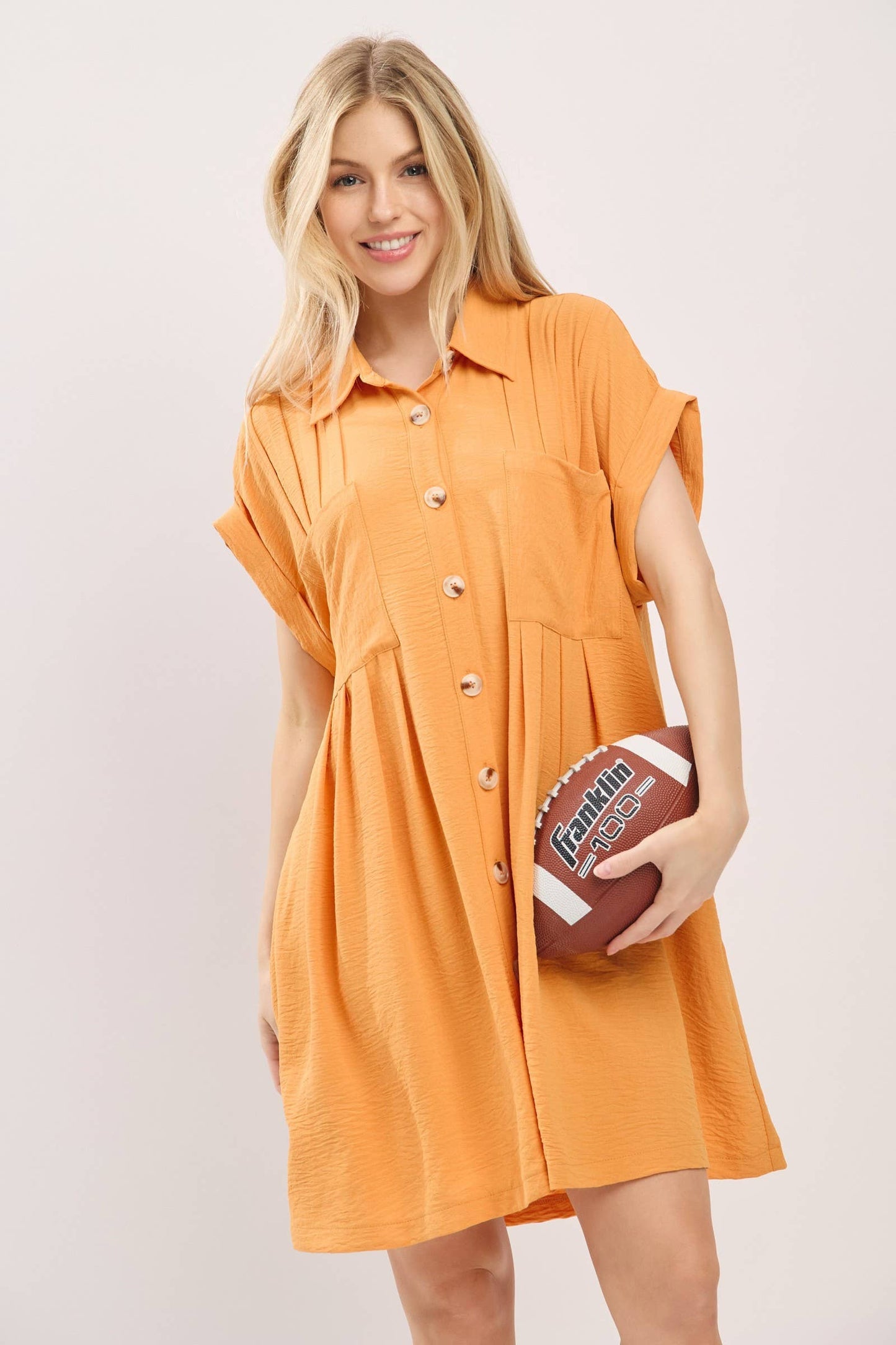 Button Front Shirt Dress