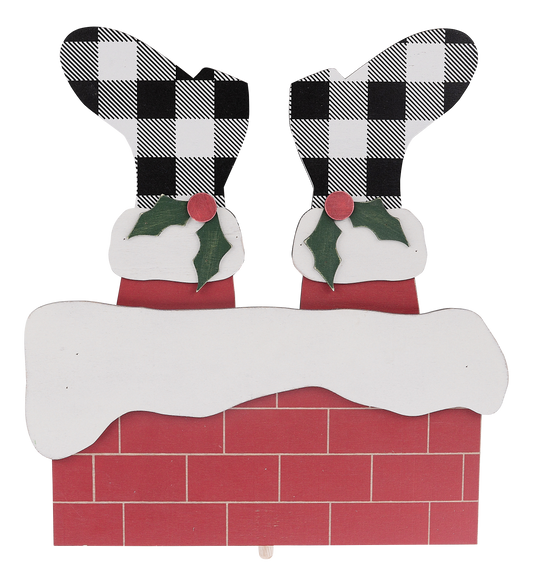Chimney Santa Topper