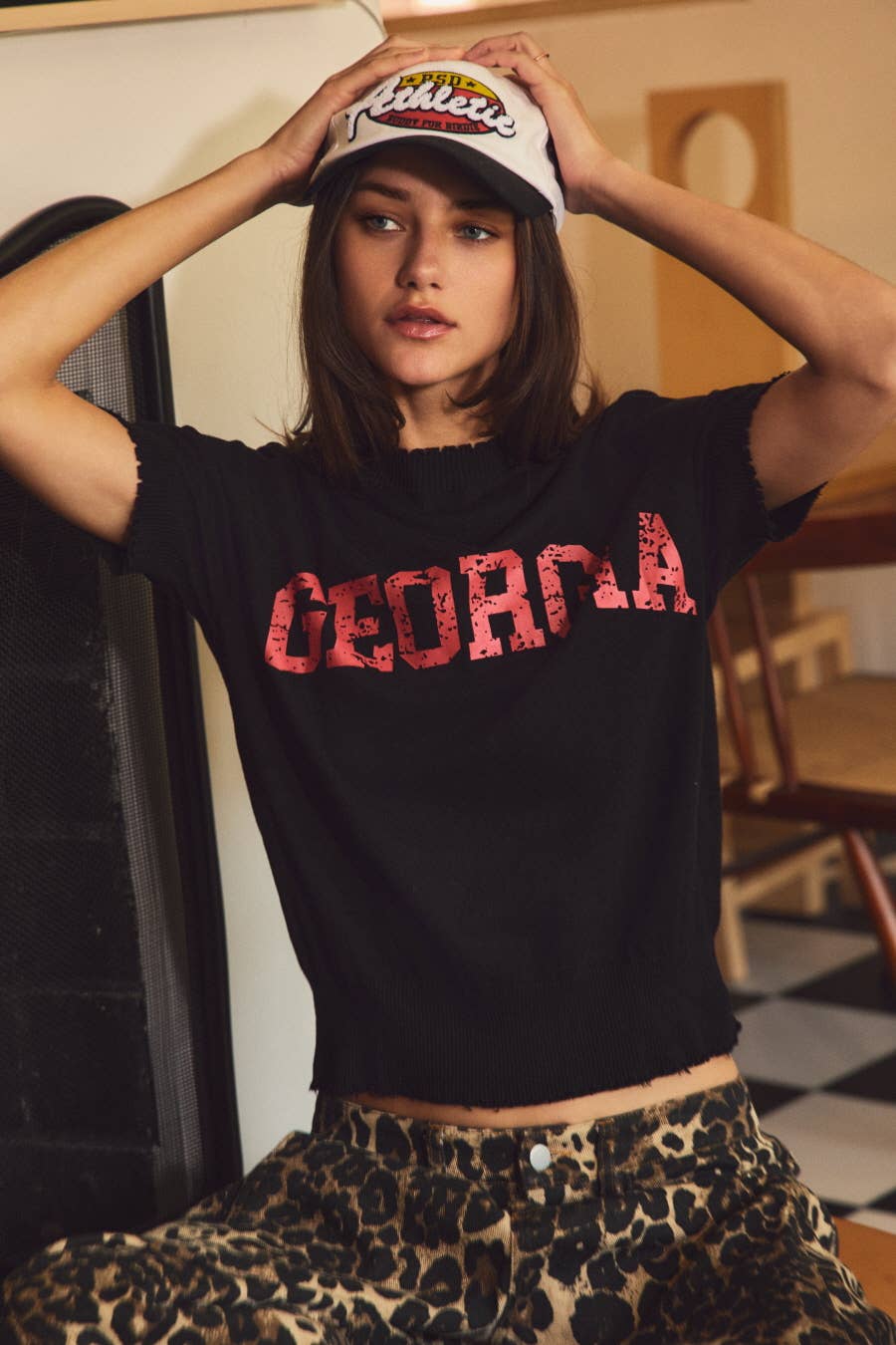 Short-sleeve Georgia Knit Top