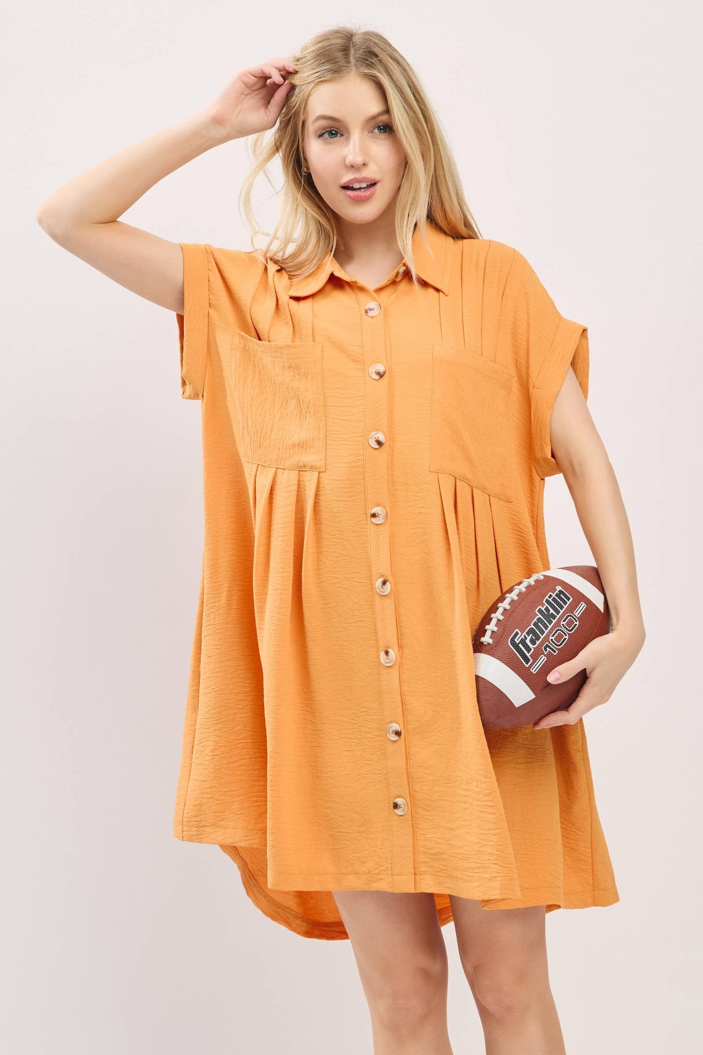 Button Front Shirt Dress