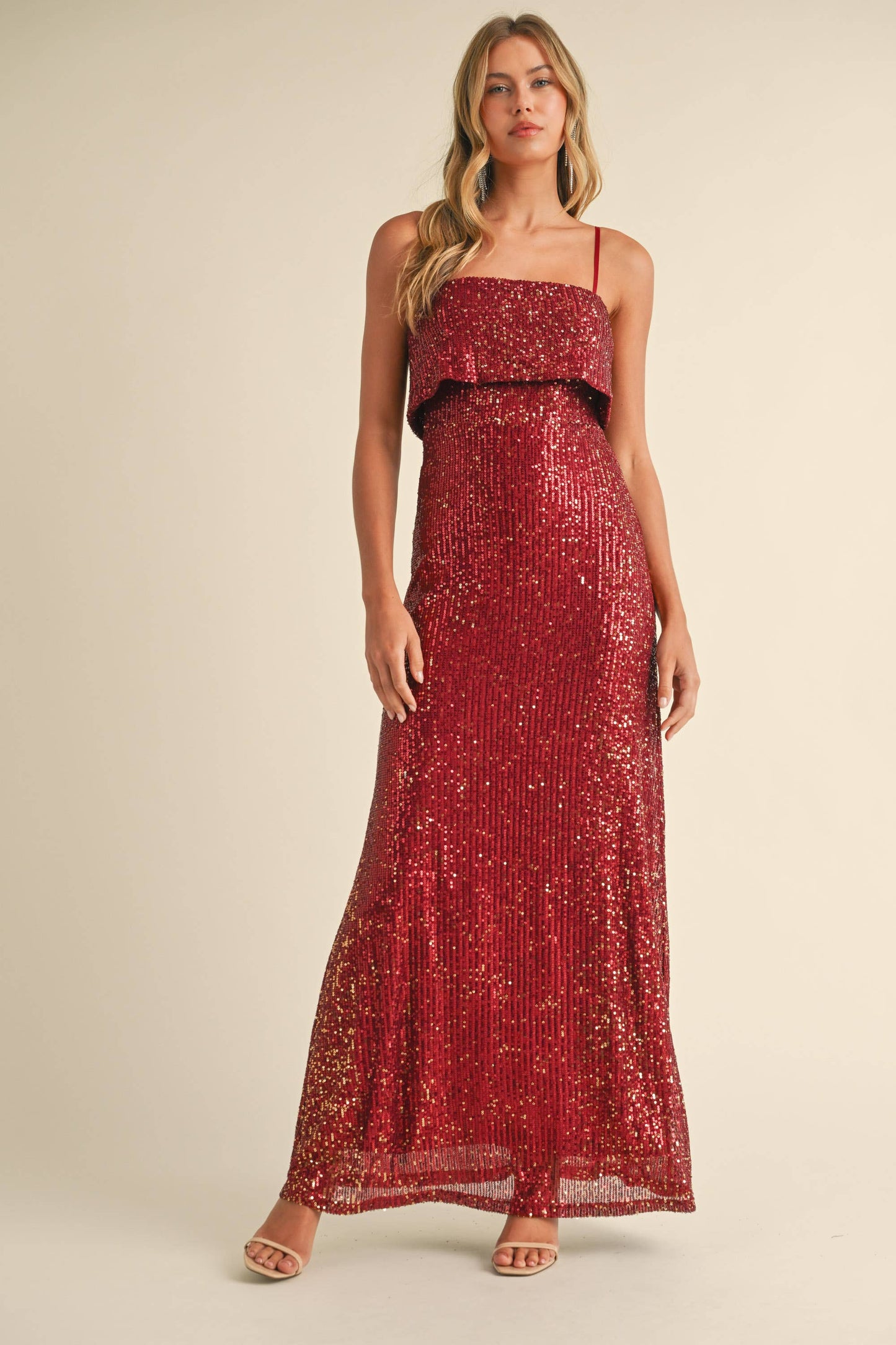 SEQUIN MAXI DRESS