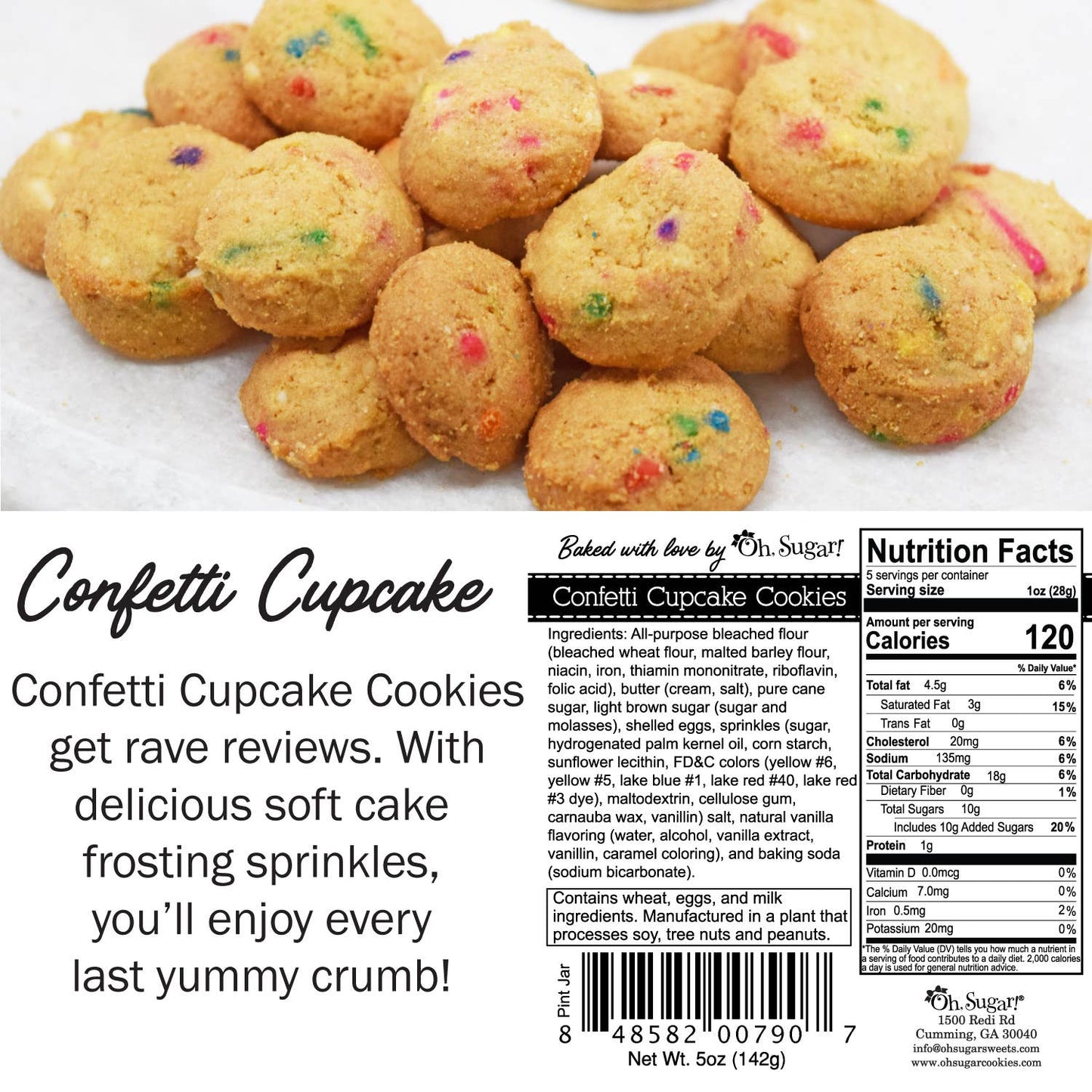 Confetti Cupcake Cookie Jar