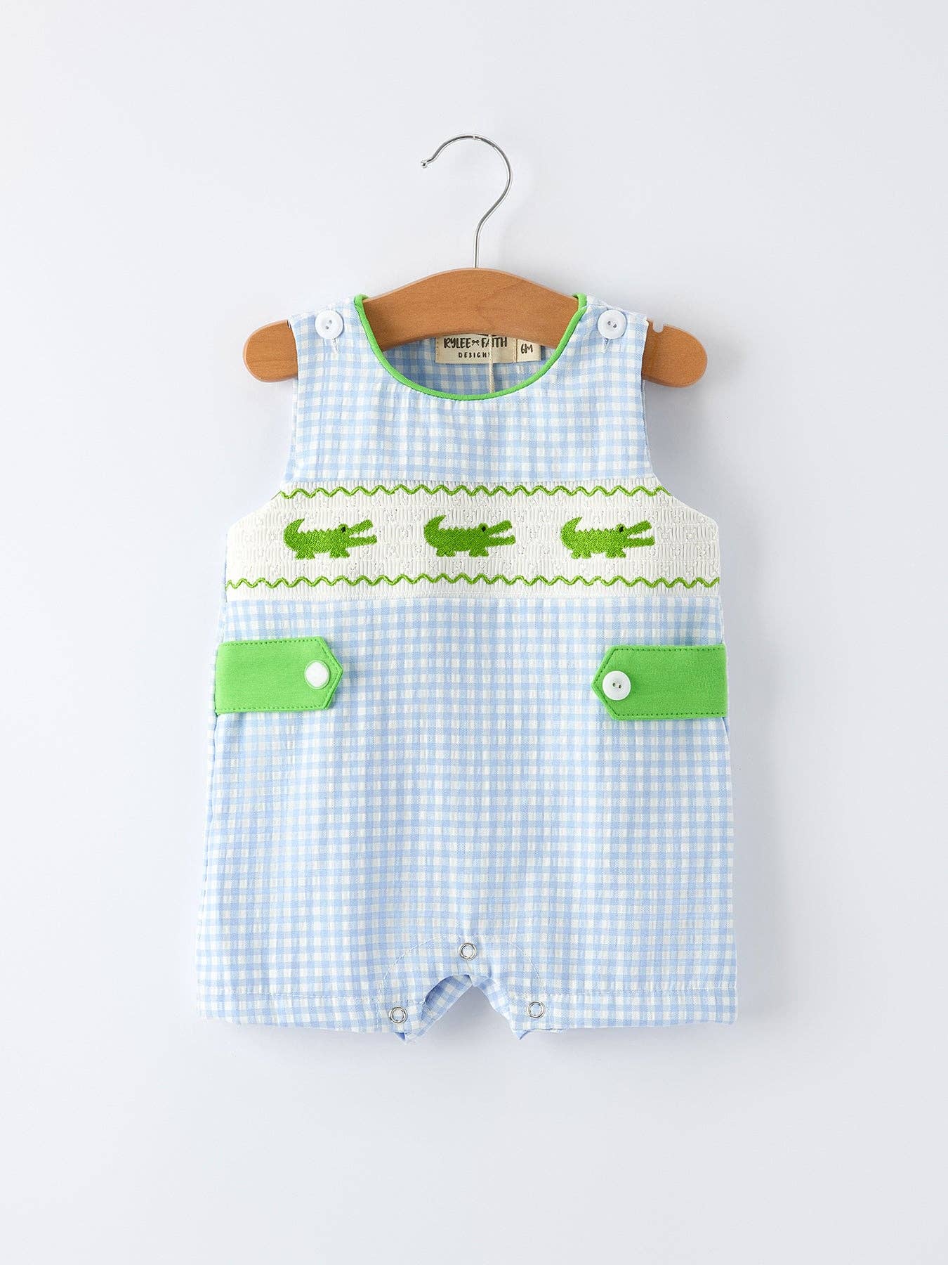 Crocodile Smocked Romper