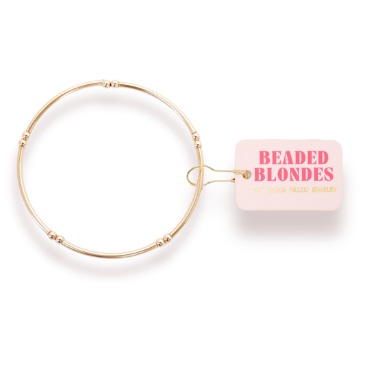 Mollie Bar Bracelet in Gold: Petite 6.25 inch