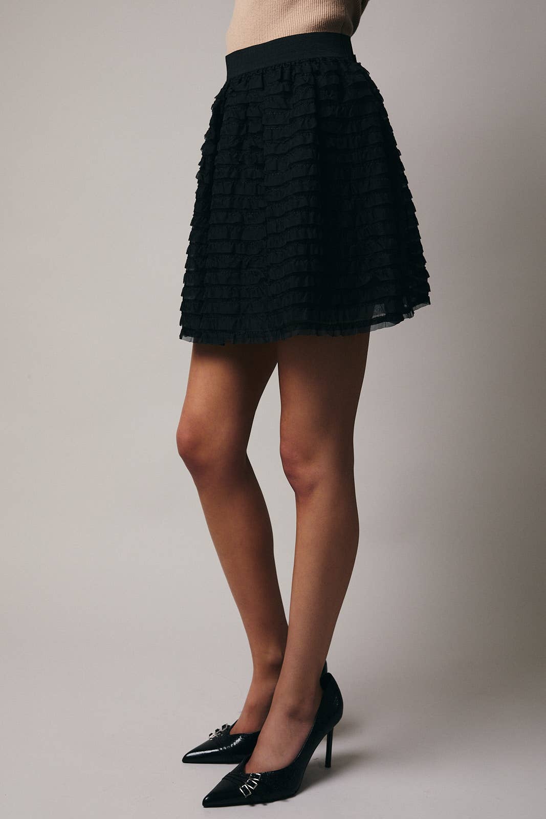 FRILL DETAIL MINI SKIRT