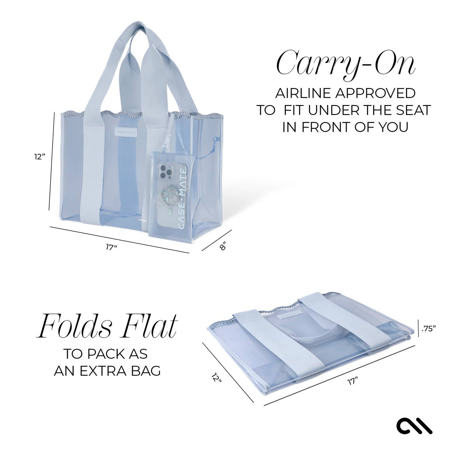 Case-Mate Blue Wave Jelly Tote