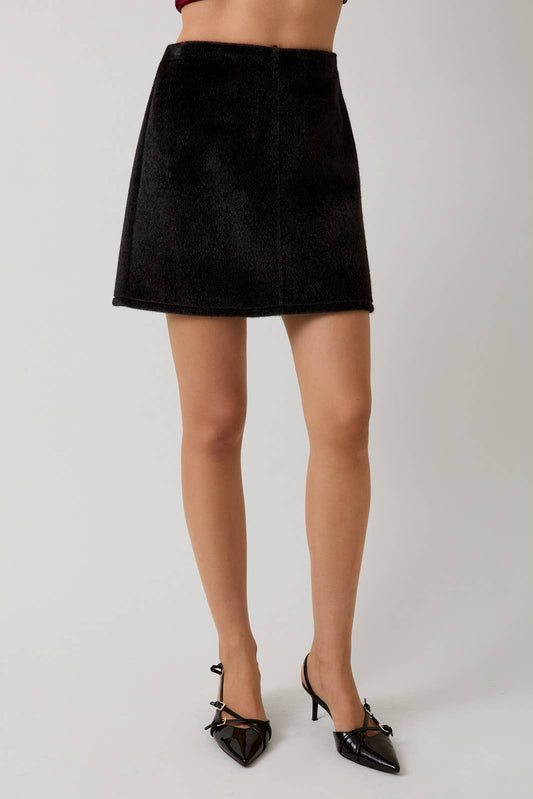 FUR MINI SKIRT