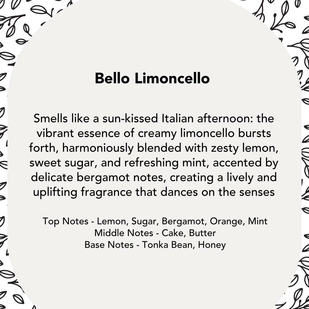 Bello Limoncello Soy Wax Candle