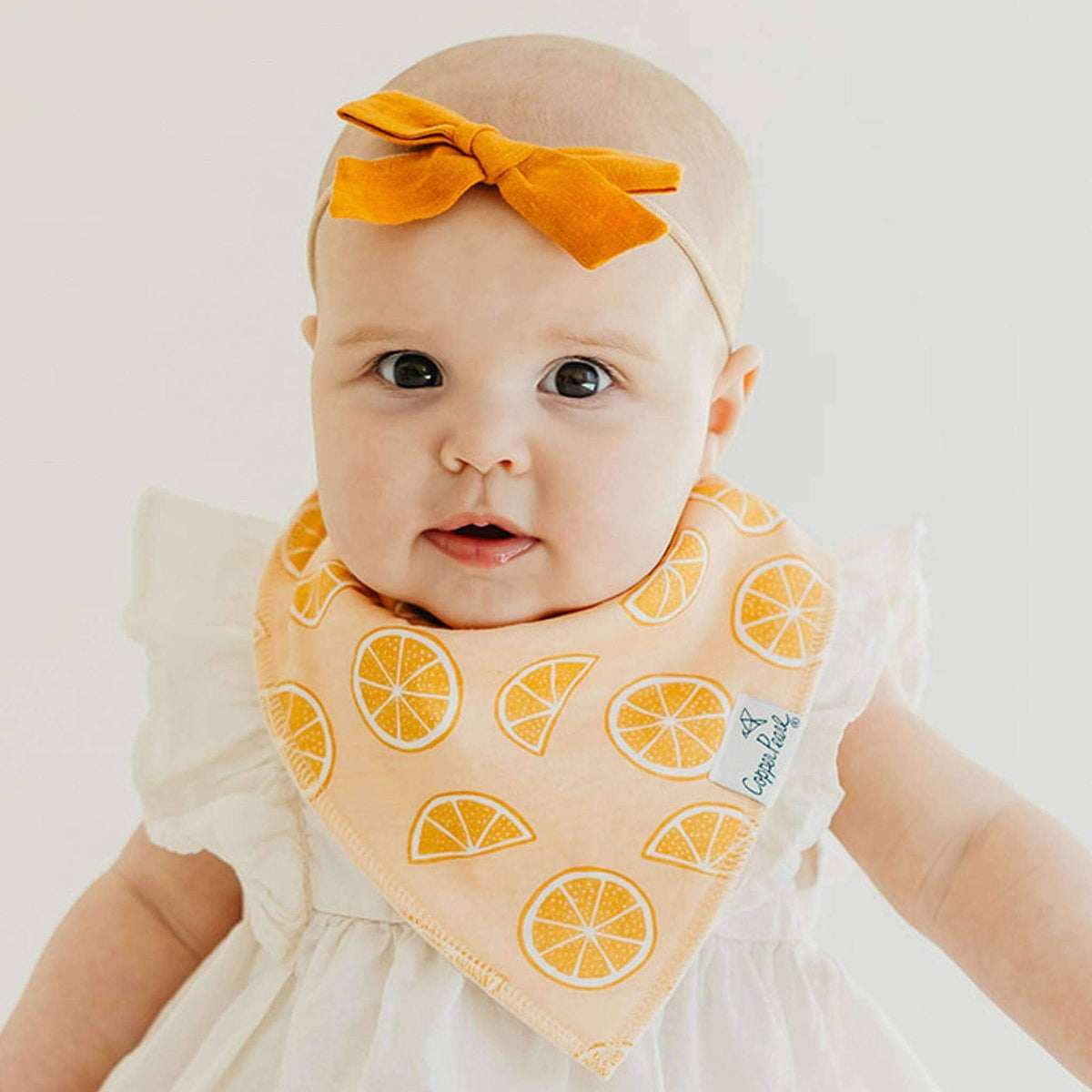4 Bandana Bibs -Clementine