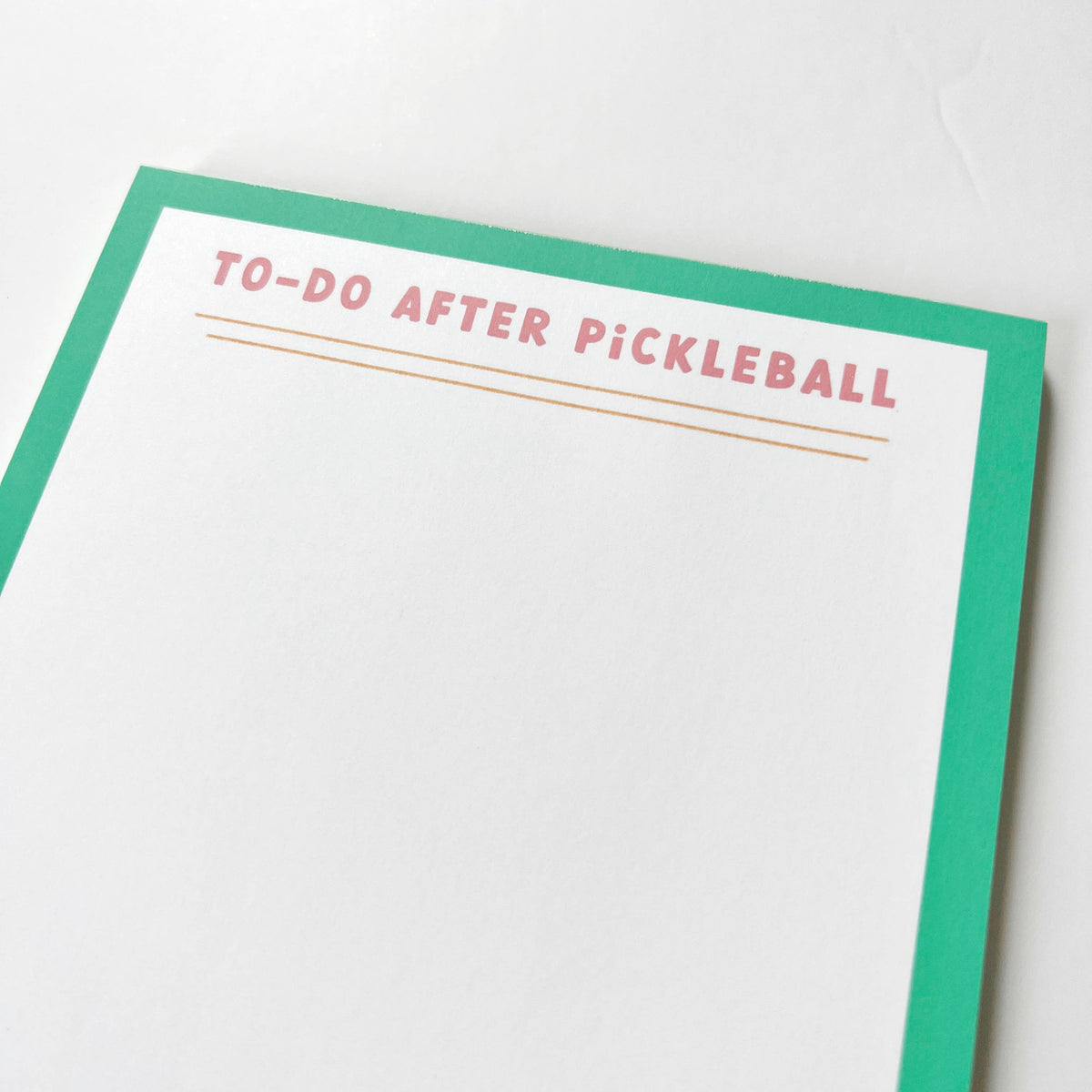 Picklball Notepad To-do After Pickleball Notepads – The White Cottage on Main