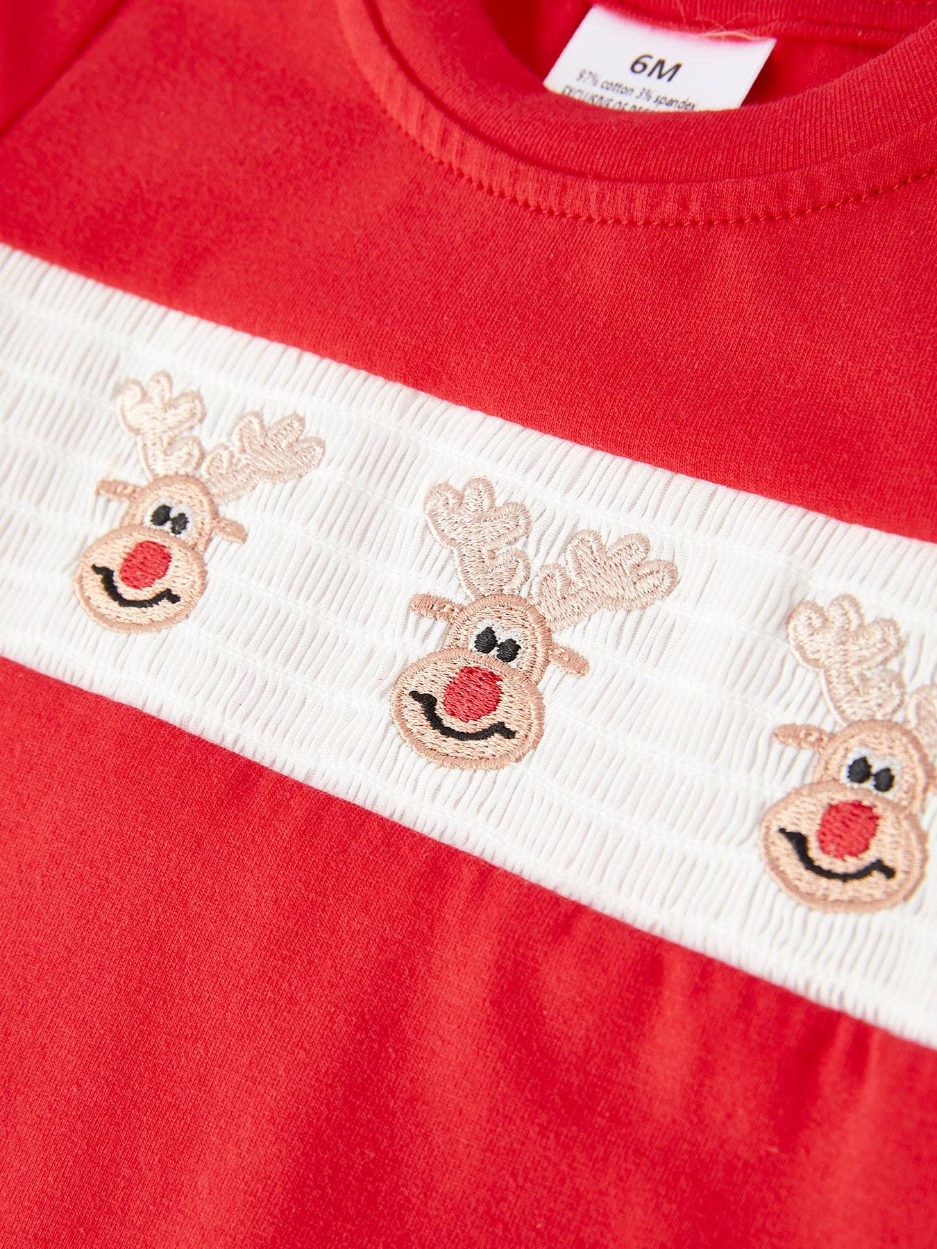 Smocked Reindeer Romper