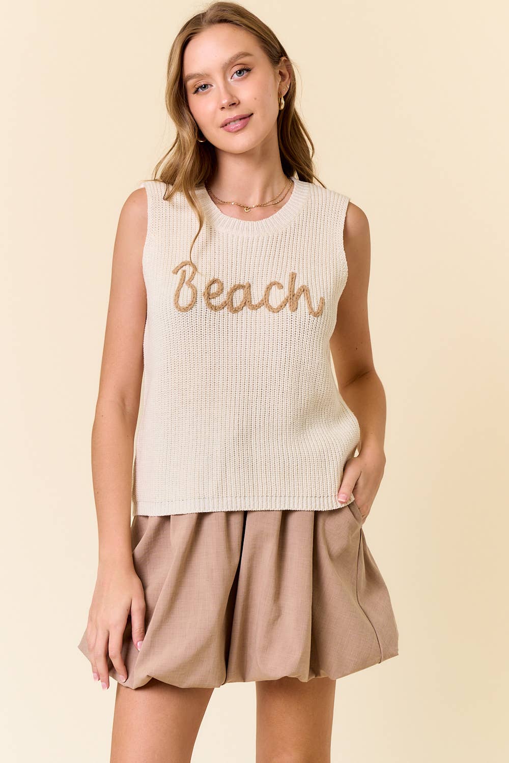 BEACH SWEATER TANK