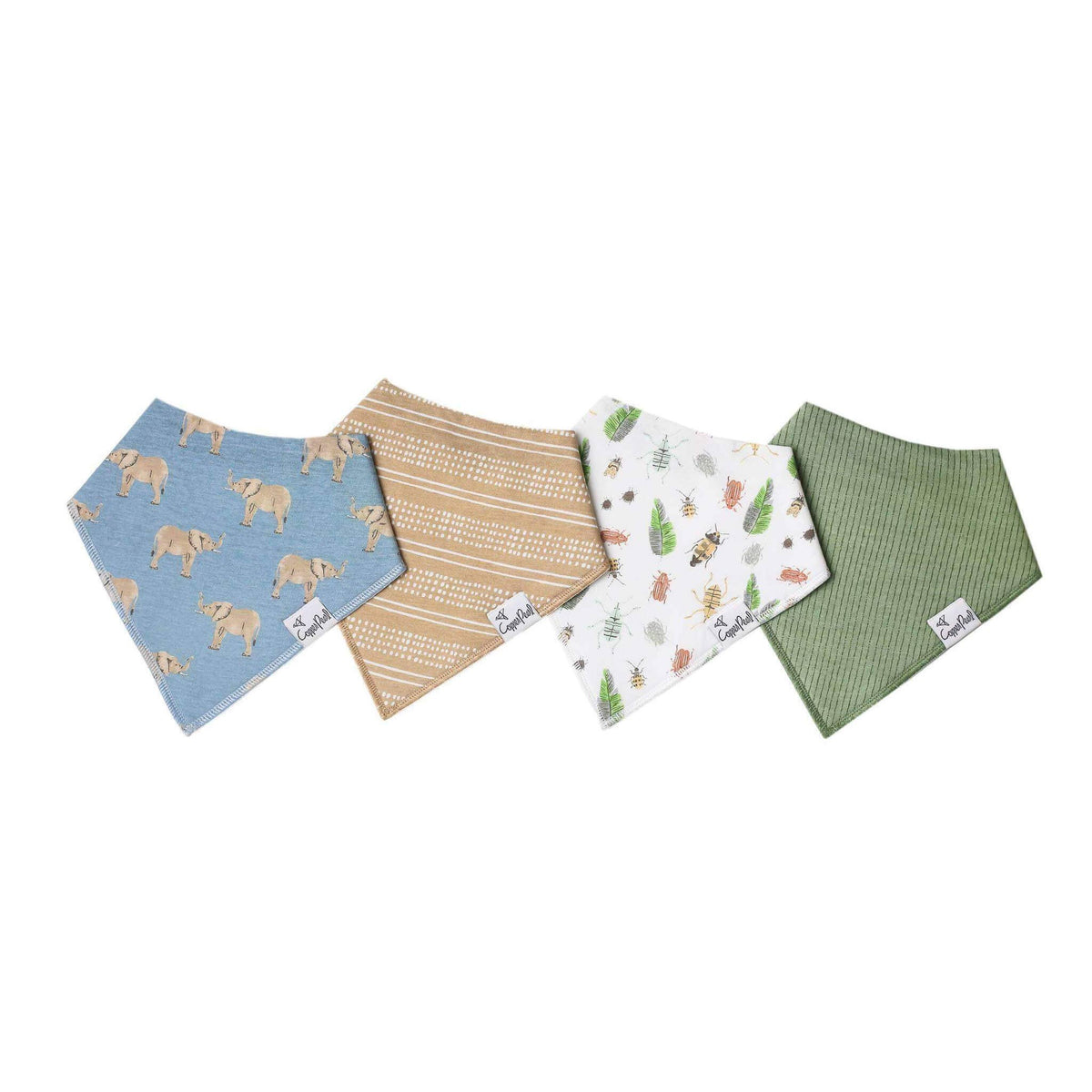 4 Bandana Bibs -Peanut