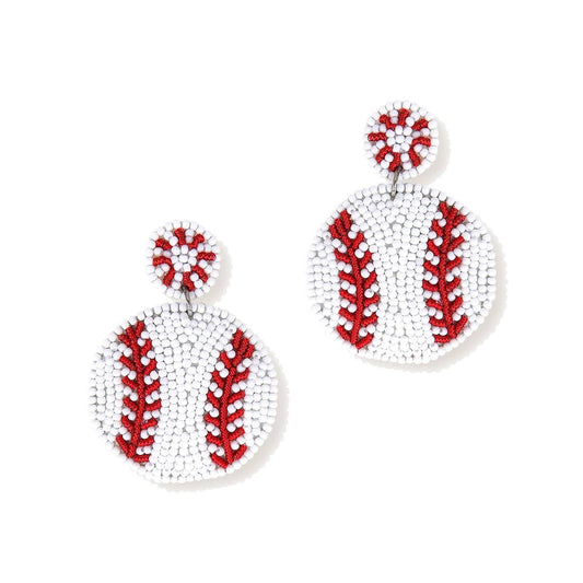 Beaded Ball Earrings