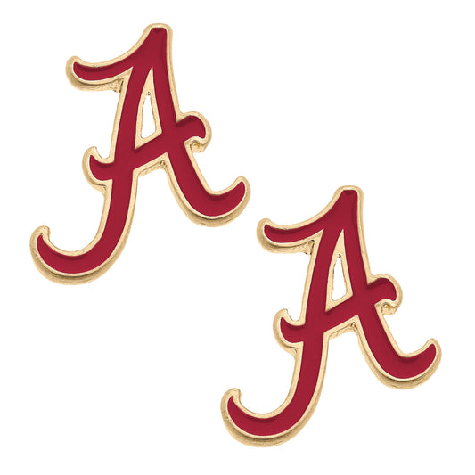 Alabama Logo Stud Earrings