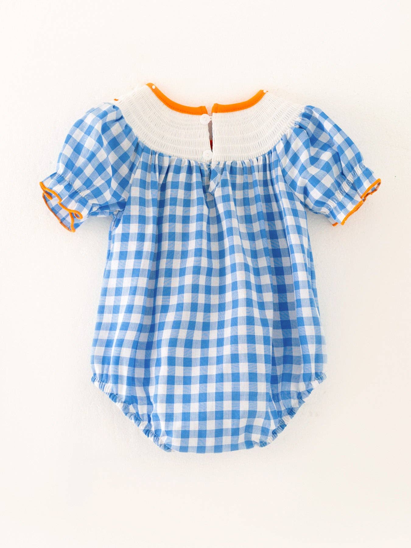 Blue Pumpkin Smocked Bubble