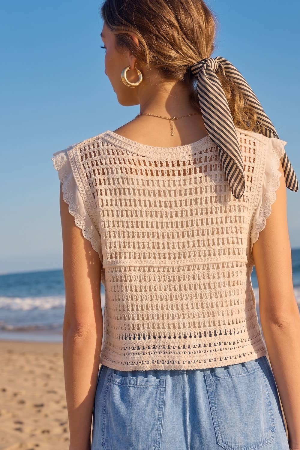 CROCHET KNIT TOP