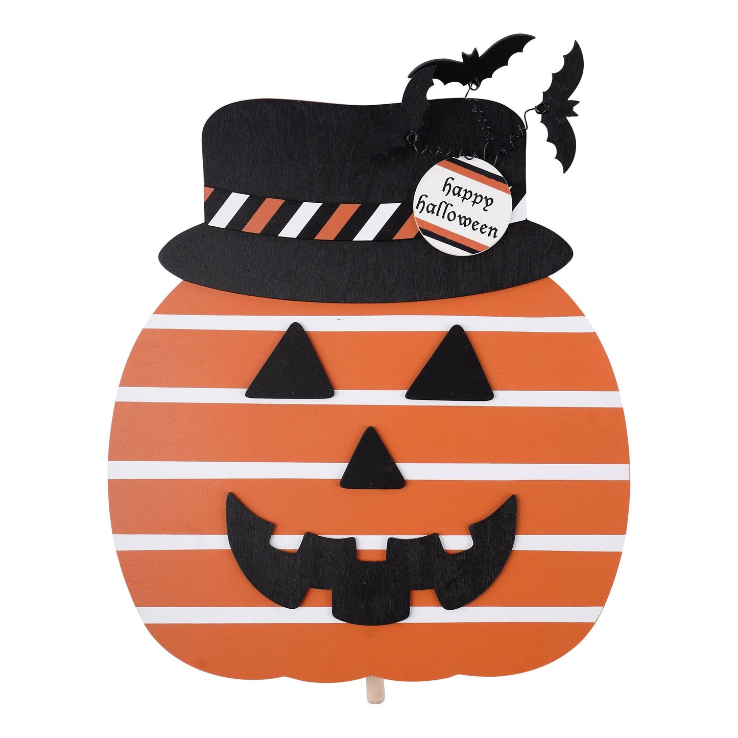 Happy Halloween Pumpkin Topper - Halloween Decor