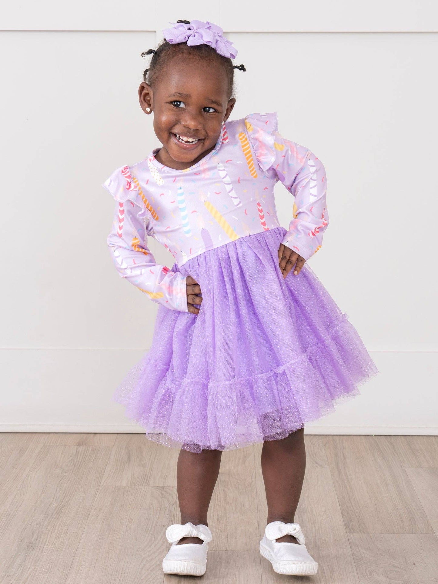 Lavender Bday Candles Dress