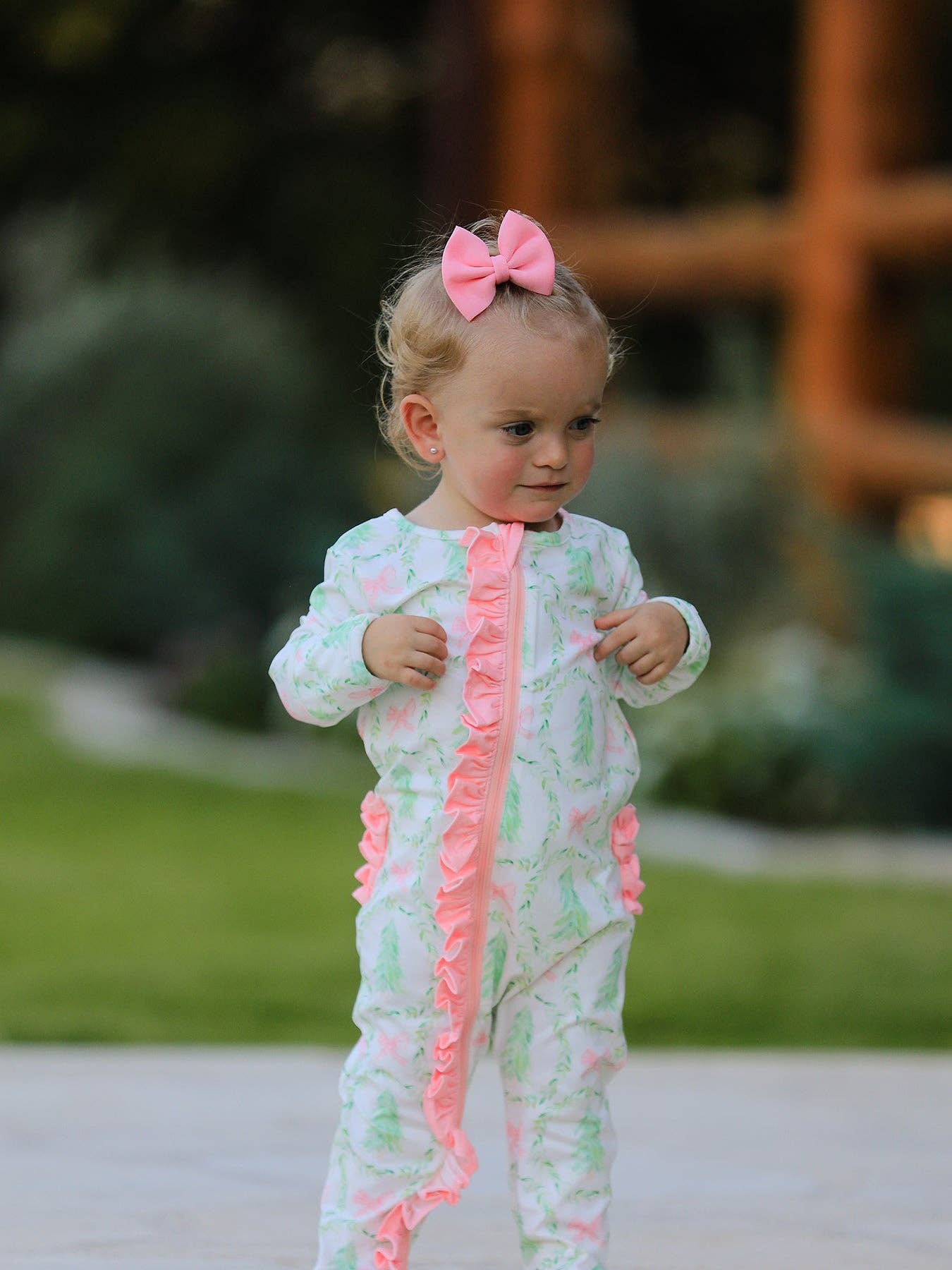 Christmas Tree Zip Romper