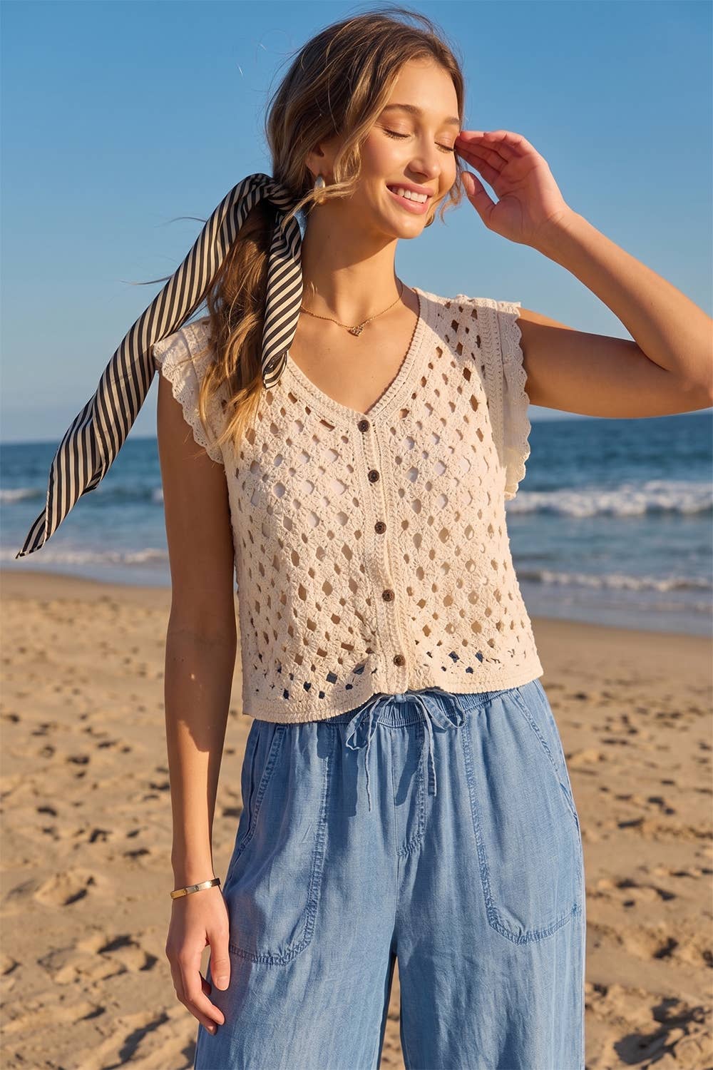 CROCHET KNIT TOP