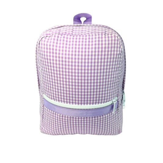 Lilac Gingham Small Backpack