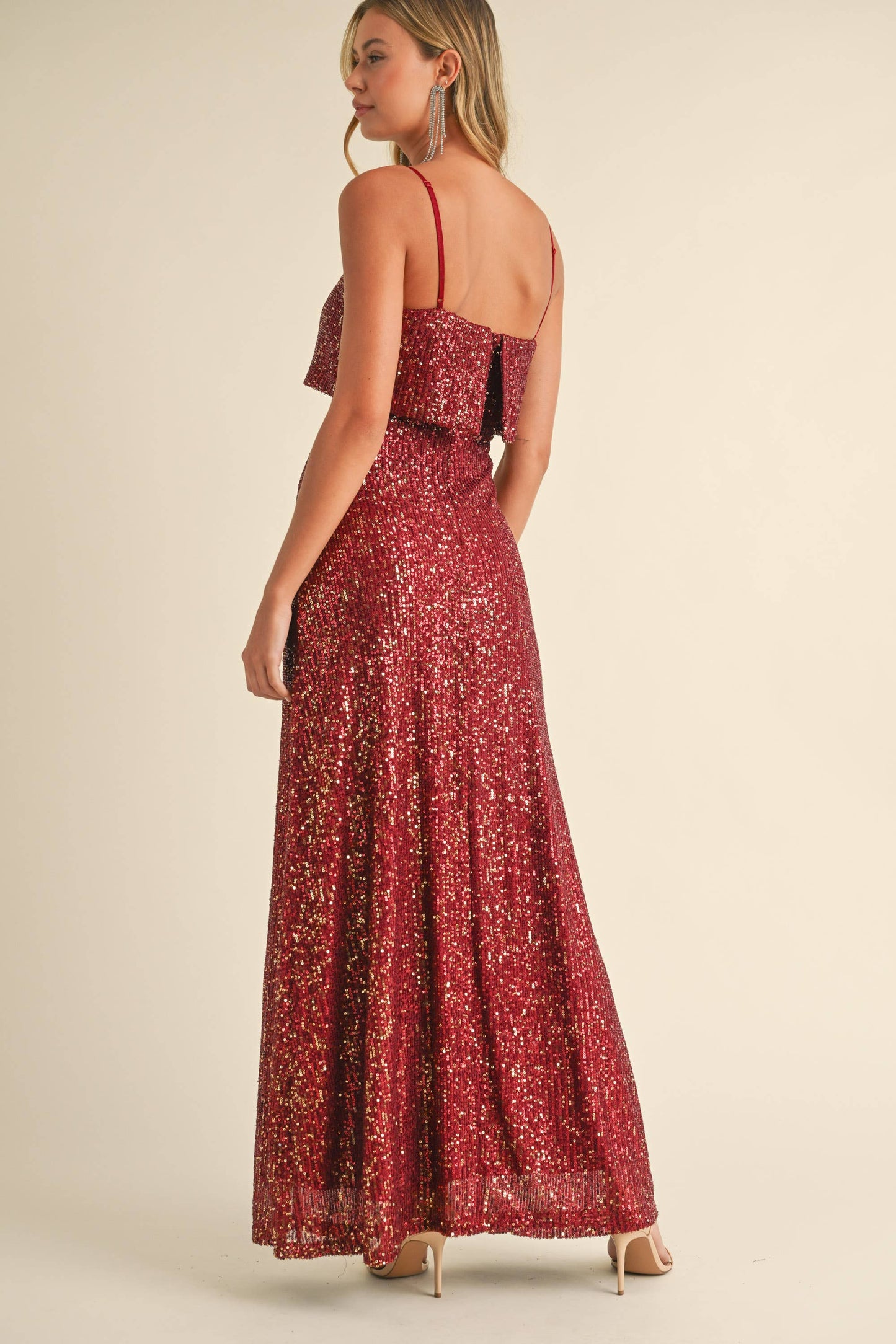 SEQUIN MAXI DRESS