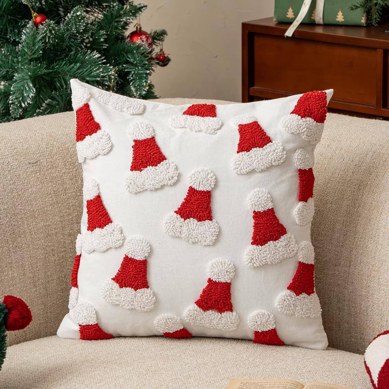 Santa Hats Pillow Cover