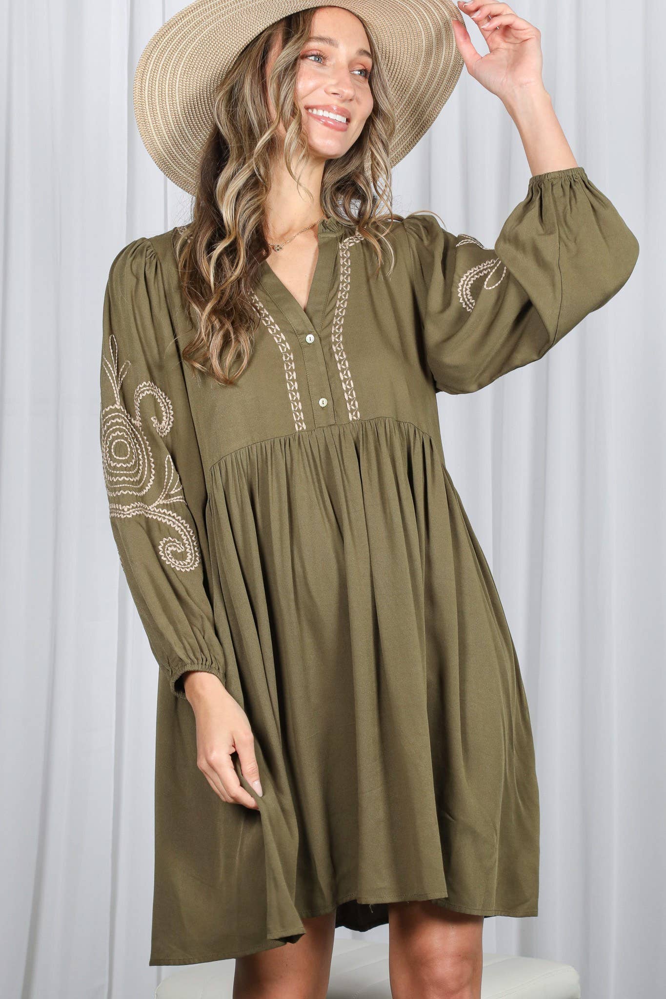 Paisley Baby Doll Dress