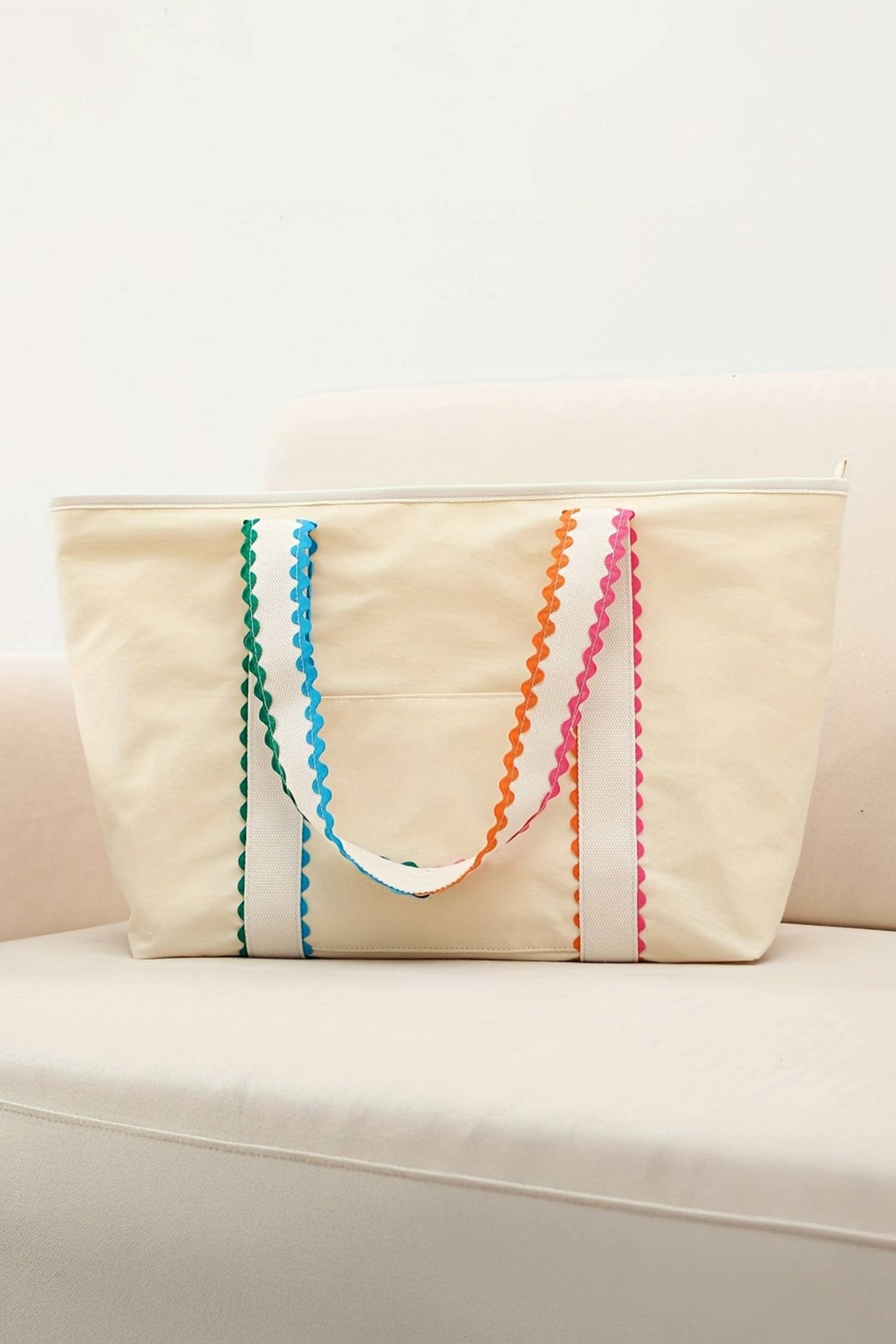 Ricrac Canvas Tote Bag