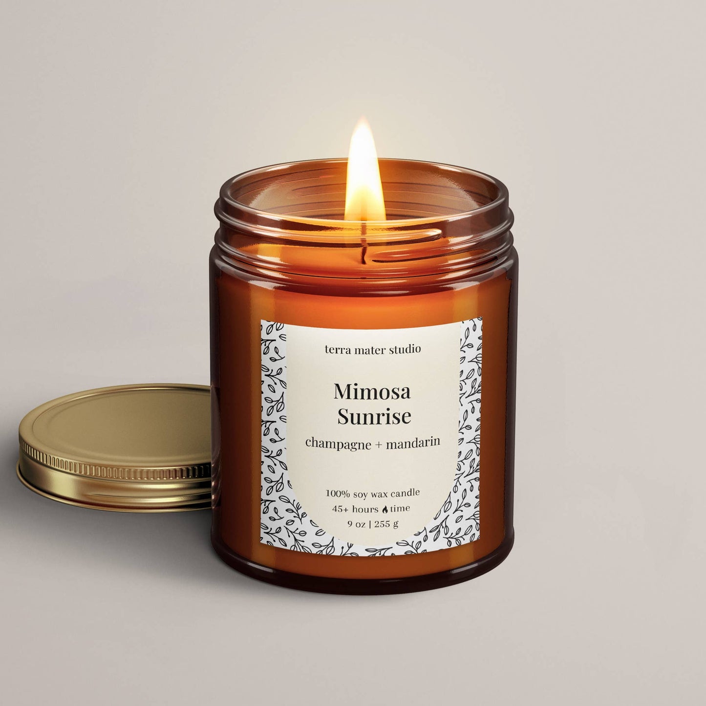 Mimosa Sunrise Soy Wax Candle