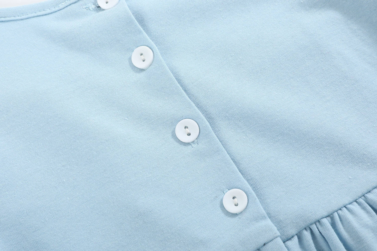 Blue Christmas Smocked Dress