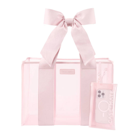 Ballet Pink Bow Jelly Tote Bag