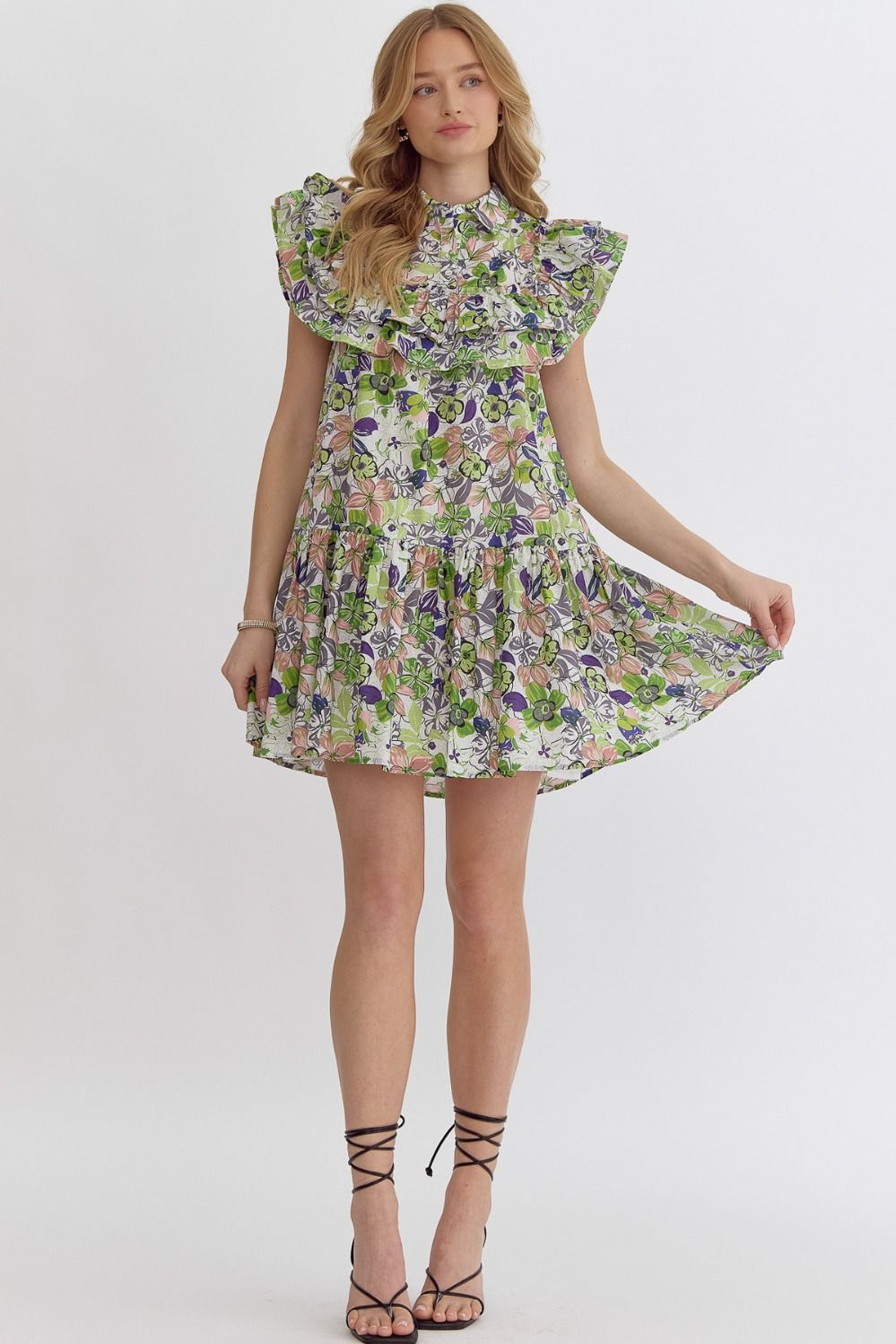 Collared Floral Dress