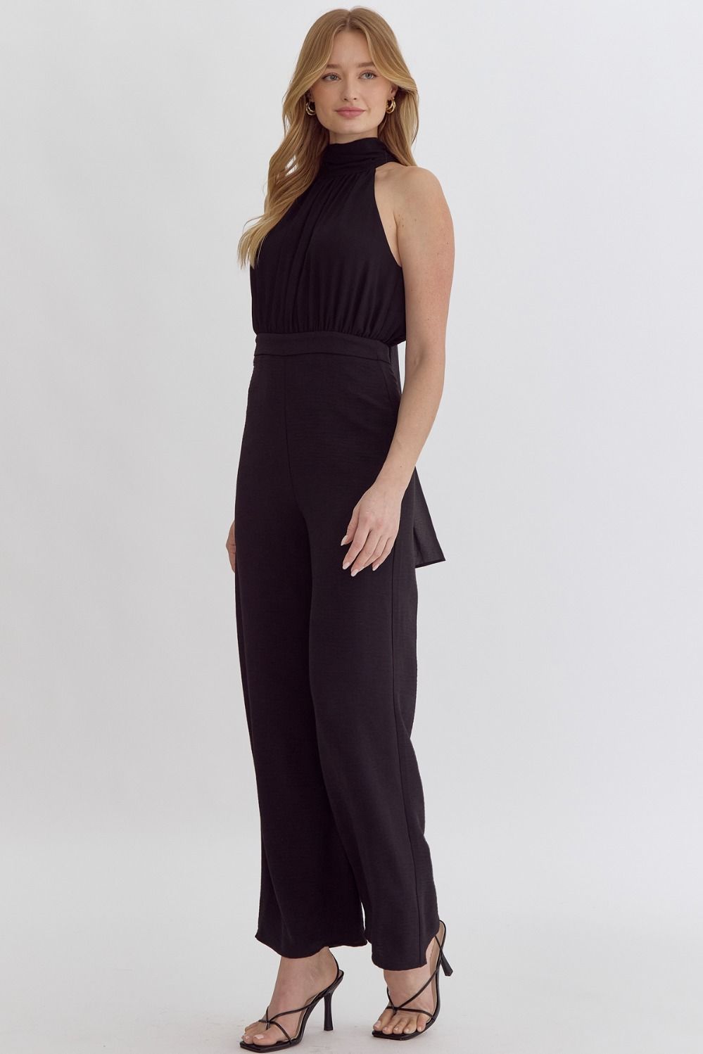 Black Halter Jumpsuit